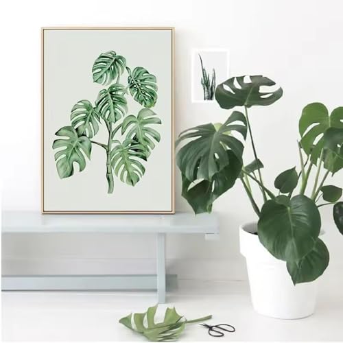 Impression sur toile Monstera art mural de qualité salon - 3