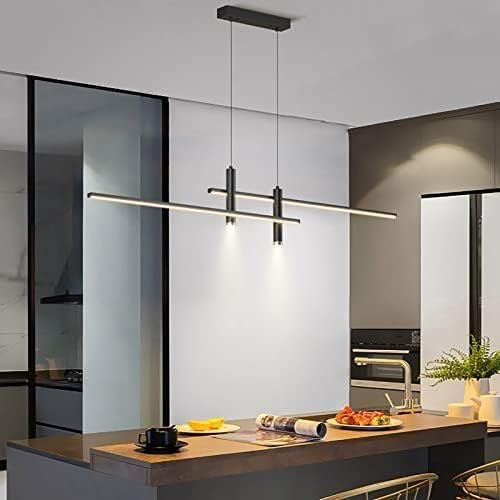 Lustre LED réglable intensité variable suspension îlot cuisine