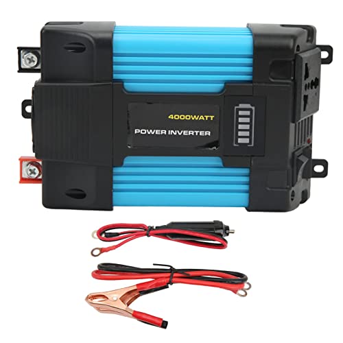 SNTSNTBOM Car Power Inverter, for Vehicles, 12V DC to 110V AC Converter with Dual USB Ports, Intelligent Cooling Fan, Universal Sockets for Home Office...