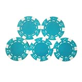 Zuoeay 25 Stücke 11 50g Professionelle Kunststoff Chip Lehrmünze Kartenspiel Für Mathematik Zählen Kinder Lehrbelohnungen Roulettes Spiel Bingo