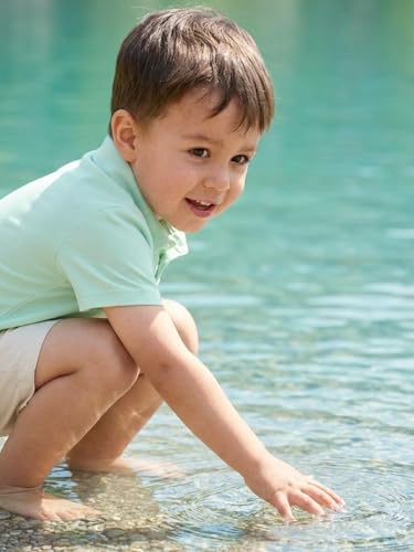 Image of Volunboy Baby Boy Summer Clothes Short Sleeve Polo Shirts Shorts Set Pique Beach Outfits