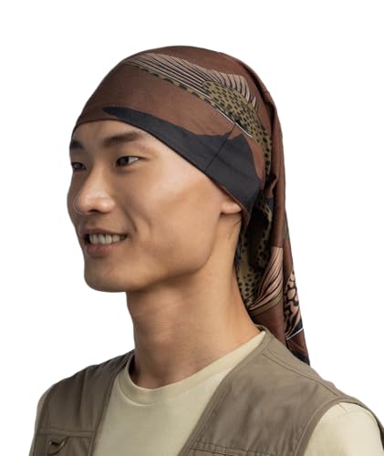 Image of BUFF CoolNet UV Neck Gaiter, UPF 50 Sun Protection, Breathable, Versatile, Quick Dry Face Mask, Fishing Designs, Adult Size
