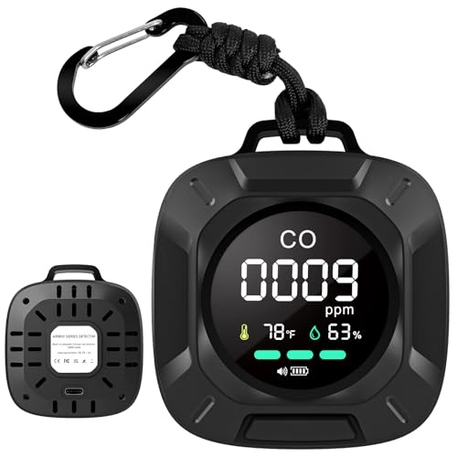 Carbon Monoxide Detectors, 3-in-1 CO Detector Portable Carbon Mon...