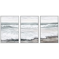 プリントw/フレーム【Colorfornia beautiful ocean】 blue-the-stupell-home-decor-