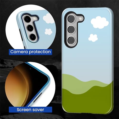 Coque compatible Samsung S23 protection robuste rigide verte - 4
