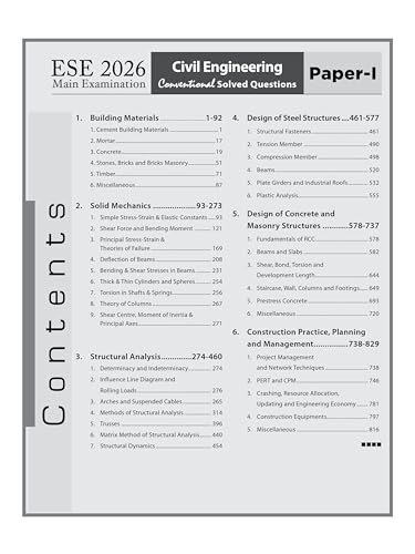 Image of ESE 2026: Mains Examination: Civil Engineering (CE) Volume-I Chapterwise & Topicwise Conventional Solved Papers | 25 Years Solved PYQs 2001-2025 | UPSC Engineering Services Examination | Fully Solved