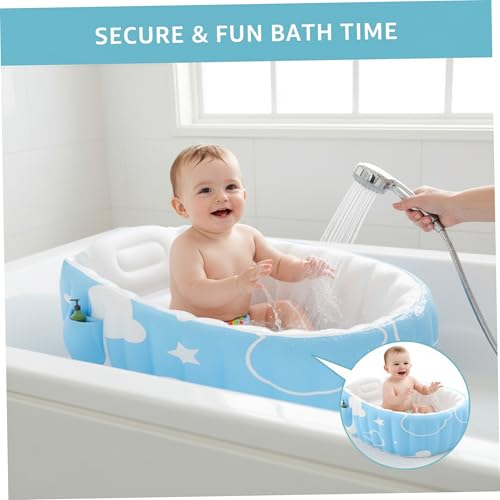 Baignoire gonflable bébé avec inclinaison confortable ergonomique - 4
