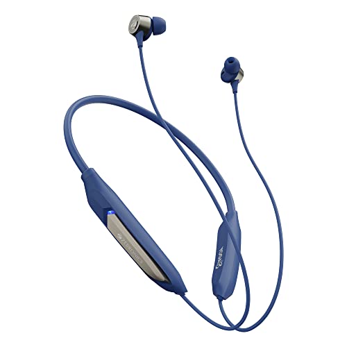 ZEBRONICS Yoga N3 with 46 Hours Backup,Bluetooth V5.2 Wireless Neckband,Enc Calling,Gaming Mode (Upto 50Ms),Voice Assistant,Dual Pairing,Splash Proof&Type C (Blue),in-Ear