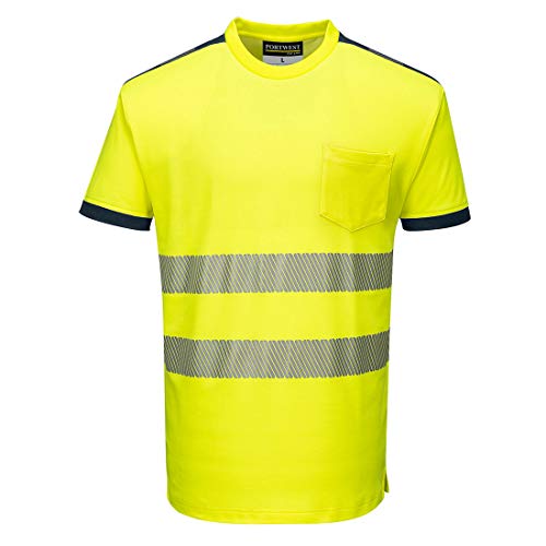 T-shirt haute visibilité coton pour éviter la transpiration sur les chantiers M