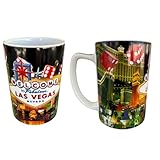 Las Vegas Coffee Mug Welcome To Fabulous Las Vegas Sign - The Casino Strip, Lucky Dice Large 16 oz Cup