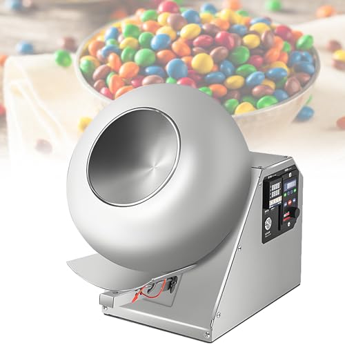PxkVrin Pequeña máquina Comercial Mini para recubrir Chocolate, máquina automática para recubrir tabletas, Capacidad de 1 a 3 kg, para recubrir azúcar y Chocolate.