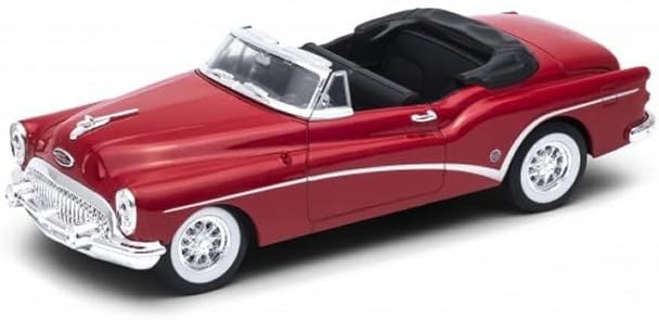 1:24 scale Diecast Model Car Compatible with Buick Skylark Convertible (1953) in Metallic Red