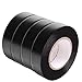 Price comparison product image Maveek Electrical Tape 4 Pack 15m 0.6 Inch Black Electrical Insulation Tape, 50 Feet