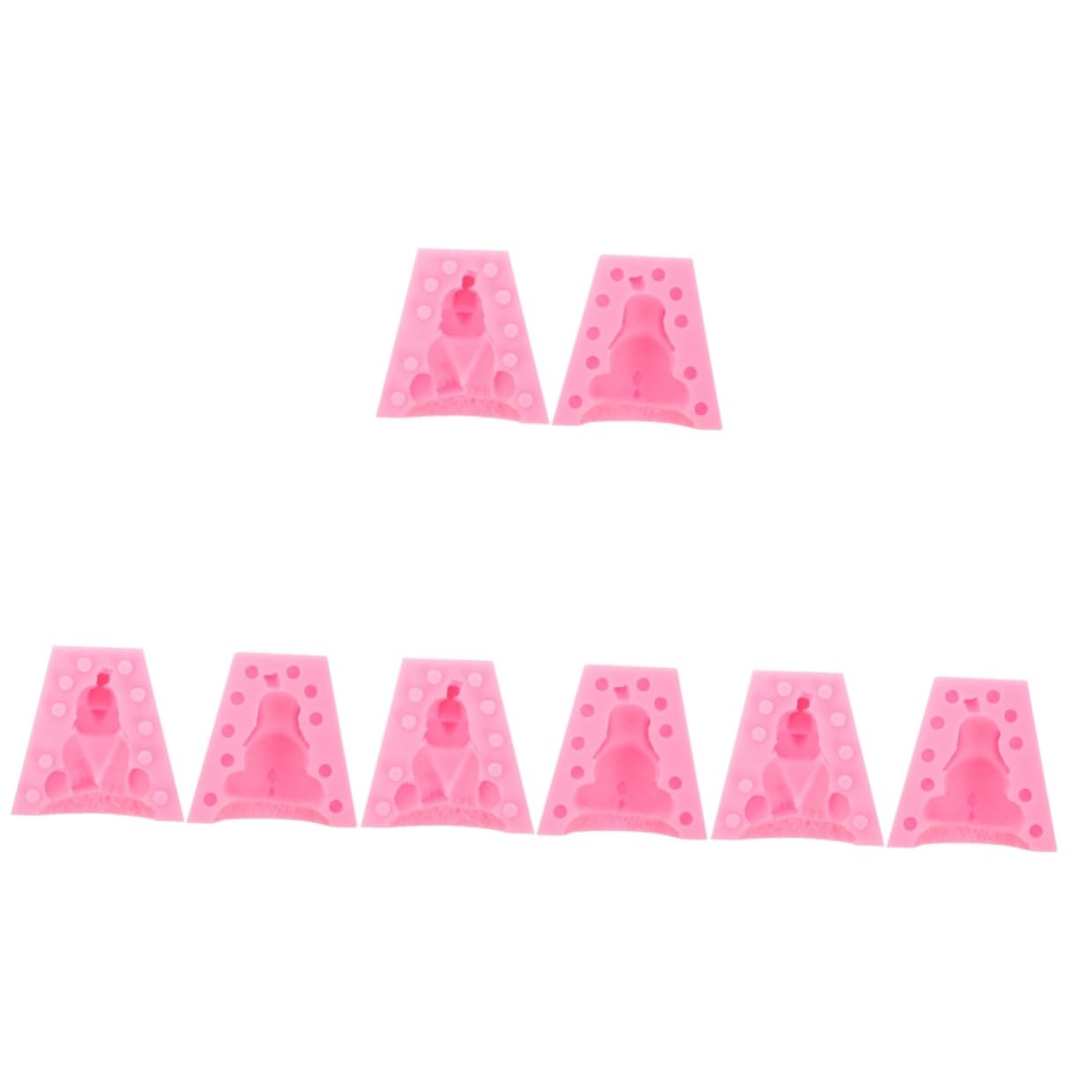 VILLCASE 4 Sätze Gießform Aus Silikon Pralinenformen Pralinen Form Bratentopf Seifenform Gipsform Würfelform Elefantenform Aus Silikon Silikonform Selber Machen Kieselgel Rosa 2 Stück * 4