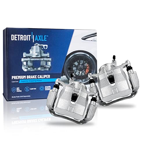 Image of Detroit Axle - Front Brake Kit for Toyota RAV4 Matrix Mirai Corolla iM Pontiac Vibe Scion iM tC Disc Brake Calipers with Bracket Ceramic Brake Pads with Hardware Replacement