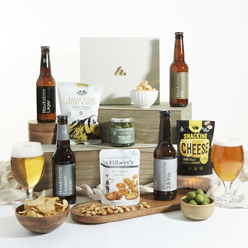 Hawkstone Hamper - Lager Beer Gift Set With Lager IPA Pilsner & Session Beer From Clarkson Farm | Beer Gifts For Men Birthday Gift For Dads & Husbands