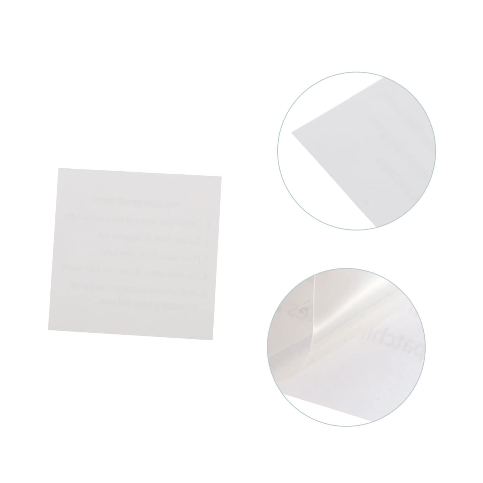 Toddmomy 20pcs TPU Transparent Repair Patches Self-Adhesive Stickers for Tent Jacket Umbrella Inflatable Products Easy to Use Durable Repair