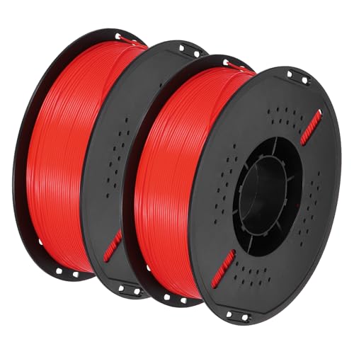 sourcing map PETG 3D Printer Filament, 1.75mm 1KG High Precision Moistureproof Superior Toughness Glossy Filament Red fo