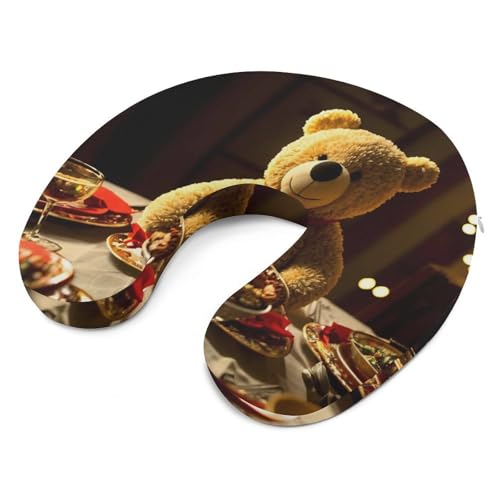 Almohada cuello U de espuma viscoelástica 30x25 cm miniatura 6