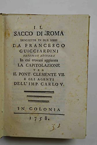 Il sacco di Roma descritto in due libri