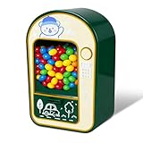 Candy Dispenser, Mini Vending Machine for Desktop, Push-Button Type Manual Candy Machine Dispenser, for Suitable Mini Candies, Chocolate Beans, Suit Festival Gifts for Girls or Boy, Green