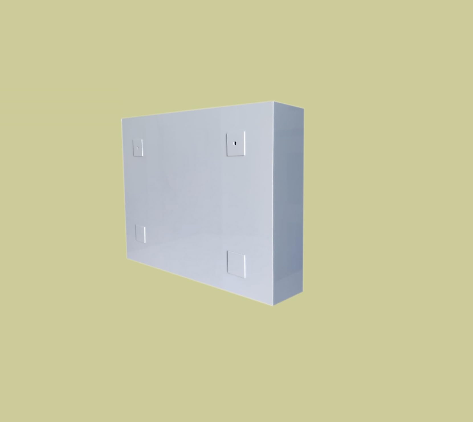 WINACO Monalisa Sapphire Grey Acrylic 3 MM Thickness (18" x 4" x 14" inch) Bathroom/Wash Basin/Wall Mount/Cosmetic/Groming kit Storage Mirror Cabinet/Storage Organizer/Make up Mirror 3