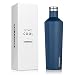 Corkcicle Triple Insulated Water Bottle and Thermos, 25 oz, Matte Blue Steel