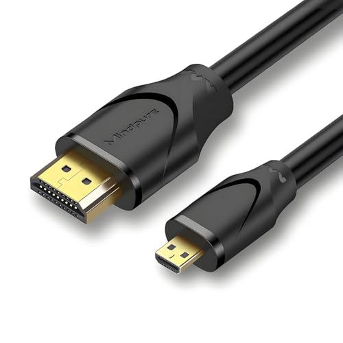 Mindpure }CN HDMI P[u 3m Micro HDMI to HDMI ϊ o` nCXs[h 18Gbps 4K@60Hz/3D/HDR/ARCΉ bL ϋv er/J/fWJ/X}[gtH/GoPro He