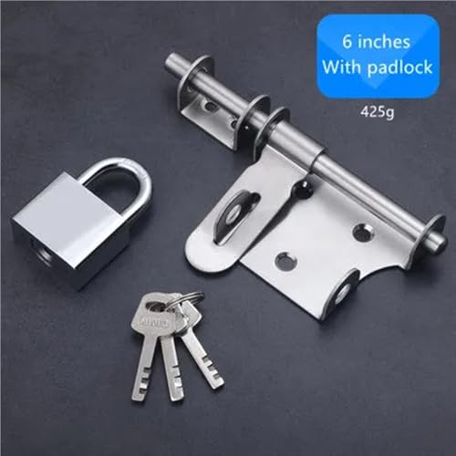 Loquet de sécurité à chaîne robuste en acier inoxydable pour menuiserie moderne - 3