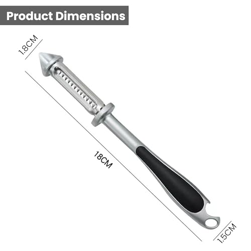 Image of Storite Stainless Steel Peeler for Vegetables and Fruits | 5 in 1 Multifunctional Julienne Peeler for Kitchen | Versatile Vegetable Peelers for Salad Preparation (2, 5 in 1 Vegetable Peeler Down)