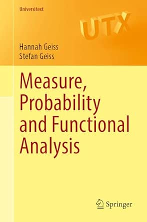 Measure, Probability and Functional Analysis-Wow! eBook
