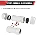(Pack of 2) EFIELD 1-1/2-Inch PVC Compression Coupling, Schedule 40, Quick Connecting Piping and Repairs of PVC Pipe,(PVC041-2PCS)