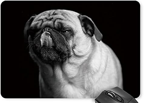 Mouse Mat Melancholy Dog Black White Photo Print Mouse Pad