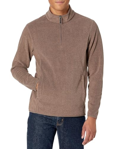 Image of Amazon Essentials Men's Quarter-Zip Fleece Pullover Jacket, Insulated for Cold Weather