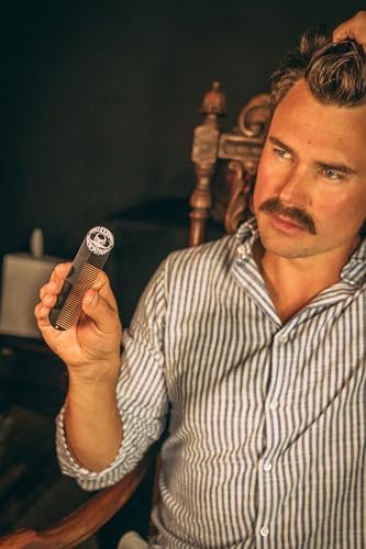 Moustache Kit For Men | Moustache Wax 120ml | 2 Metal Mustache & Beard Pocket Combs | Wax Remover Oil | Mustache Wax For Handlebar English Dali Chevron & Other Freestyle Styles | Unscented - Image 6