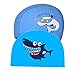 Lazzon Gorro de Natación Gorro de Baño para Niños Impermeable Sombrero con Recubrimiento de PU Patrón de Dibujos Animados para el Cuidado del Cabello y de la Protección Auditiva