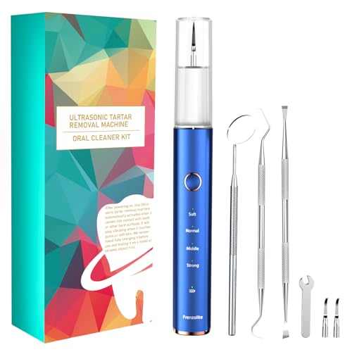Dental Calculus Remover, Ultrasonic dental calculus remover for Teeth Cleaning with 4 Replaceable Heads and 3 Adjustable Modes