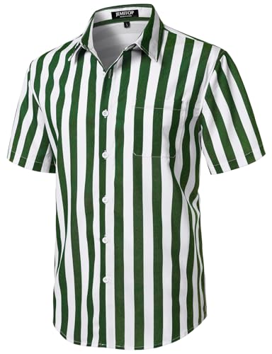 Image of JEMITOP Mens Stretch Wrinkle Free Texture Shirts