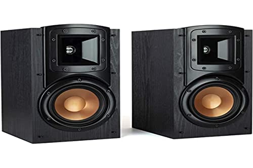 Klipsch Synergy Black Label B-200 Bookshelf Speaker Pair With Proprietary Horn Technology, A 5.25” High-Output Woofer And A Dynamic .75” Tweeter For Surrounds Or Front Speakers In Black #TOP10