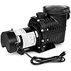 XtremepowerUS 1.0HP Swimming Pool Pump Variable Speed 2-Speed Above Ground Swimming Pump 115V Strainer 1-1/2 NPT