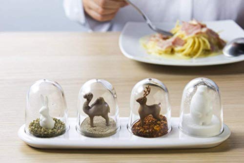 Four Seasons Plant Animal Spice Jar Set Salt & Pepper Shaker Set, Creative Kitchen Salt Pepper Condiment Seasoning Shaker Seasoning Jar Condiment Storage Container Cruet Spices Jar Storage Bottle Box #TOP2
