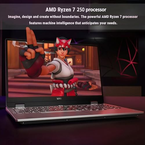 Image of Lenovo LOQ Gaming Laptop, 15.6 inch FHD (1920 x 1080), AMD Ryzen 7 250, NVIDIA GeForce RTX 5060, 64GB DDR5 RAM, 2TB PCIe M.2 SSD, Bundle with Laptop Cooler BDL, Wi-Fi 6, Windows 11 Pro, Grey