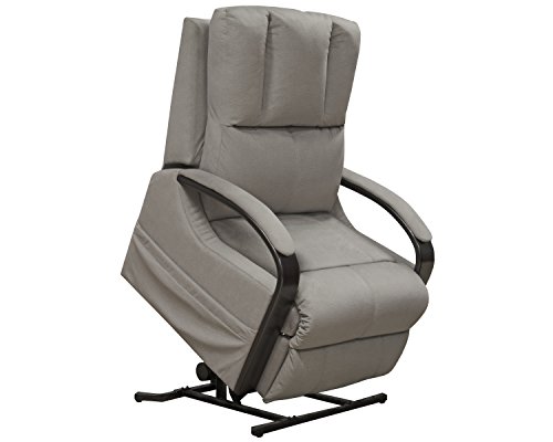 Catnapper Power Lift Recliner with Heat and Massage in Aluminum