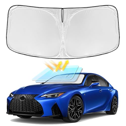 for Lexus is 2021-2026 Windshield Sun Shade-4 Layers Car Sunshade for Lexus IS250 IS350 IS300 IS...