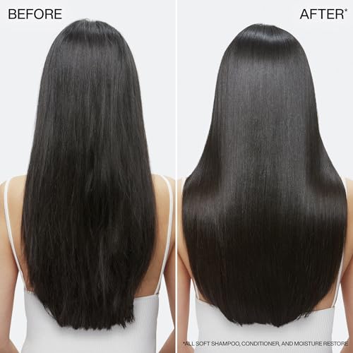 REDKEN All Soft Moisture Restore, Leave In Conditioning Moisture Boost Treatment, For Dry Hair, With Hyaluronic Acid, Hydrates and Adds Definition and Shine, 150 ml - Image 5