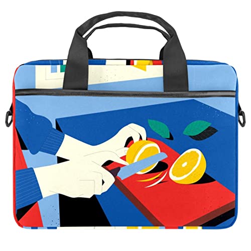 Sacoche ordinateur 13-14 pouces vintage et multicolore pour le quotidien