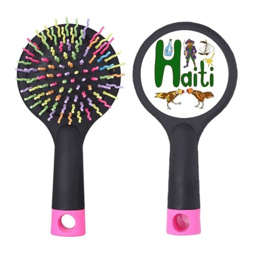 Brosse à cheveux démêlante Haïti avec coussin d'air pour cheveux bouclés