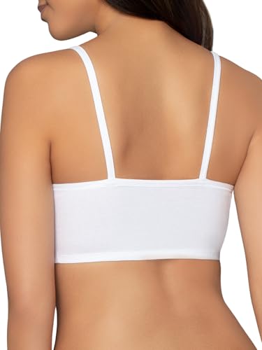 Image of Fruit of the Loom Women's Spaghetti Strap Cotton Sports Bra - All-Day Comfort