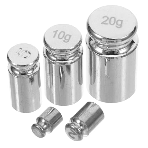 IMIKEYA 5pcs Calibration Weights Set High Weights for Digital Scale Calibration Portable for Accurate Weighing Laboratories and Kitchens