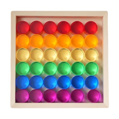 Blocs cube acrylique empilable pour stimuler la concentration et trier les couleurs